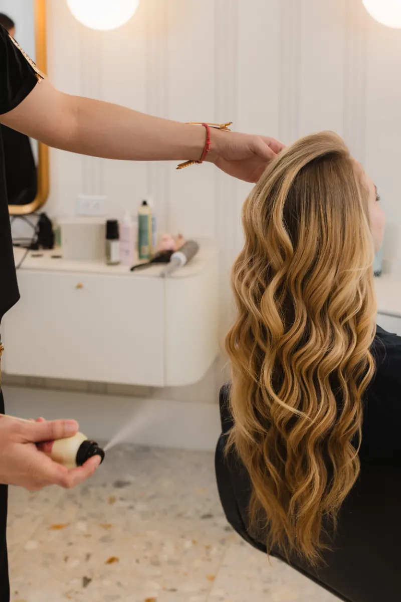 Long, defined waves finished at Wish Dry Bar