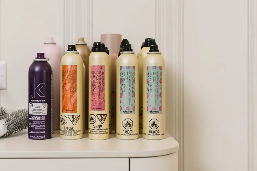 Davines styling products at Wish Dry Bar Vancouver